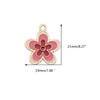 10 Pcs Colorful Flower Pendants Five Petal Flower Charm Jewelry DIY Accessories for DIY Necklace Bracelet Jewelry
