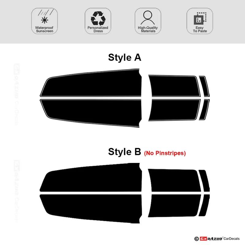 For Chevy Camaro Racing Stripes Carbon Red Chevy Decals Hood Trunk Kit Pro Motor Stripes Custom Made Sticker