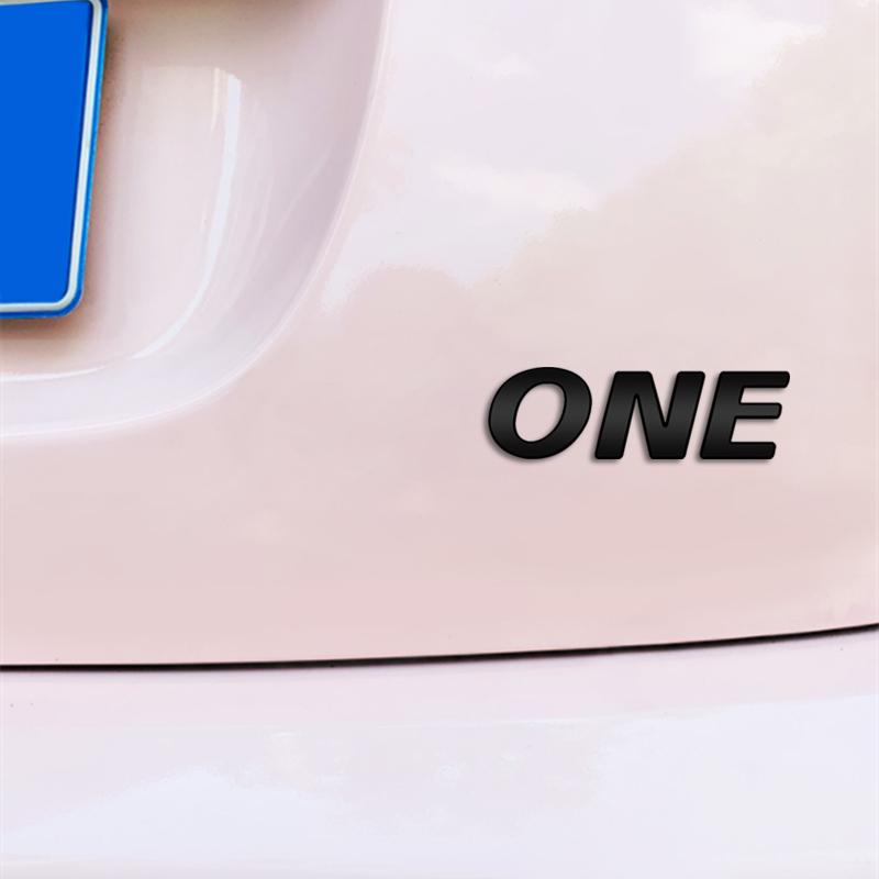 Metal Logo For MINI ONE COOPER Letter Badge 3D Stickers Trunk Emblem Decal Auto Accessories Lettering Decoration Car Styling