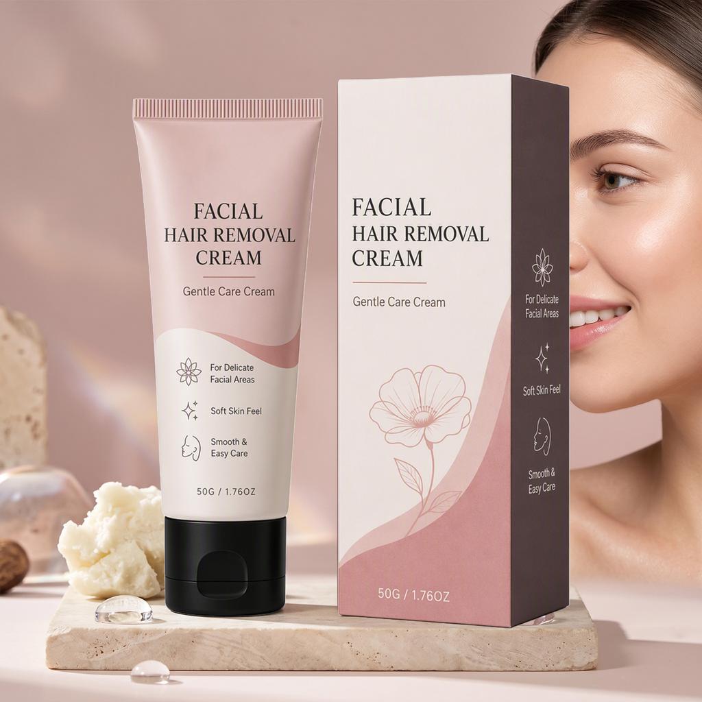 Facial Hair Removal Cream Facial Delicate Muscle Soft Moisturizing and Dry Protecting Easy to Apply Home Hair Removal Soft Hair Removal Cream