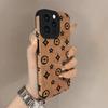 Винтажный узор Чехол из натуральной кожи ягненка для iPhone 17 Pro Max Air 16 16e 15 14 13 12 11 Pro Max Plus X XS MAX XR Задняя крышка