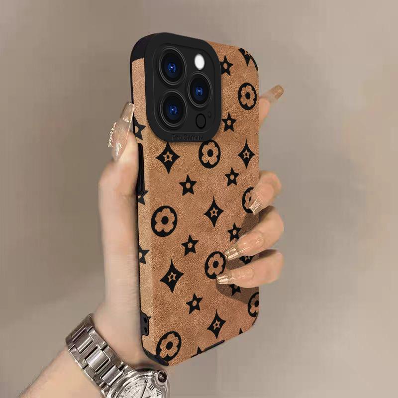 Винтажный узор Чехол из натуральной кожи ягненка для iPhone 17 Pro Max Air 16 16e 15 14 13 12 11 Pro Max Plus X XS MAX XR Задняя крышка