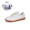 Leather German Training Shoes Women's 2025 New Summer Breathable Mesh National Style White Shoes Women's Flat-bottomed Versatile Casual Women's Shoes