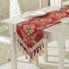 Modern European Jacquard Table Runner Brocade Embroidered Table Decoration Home Restaurant Luxury Embroidered Table Decoration