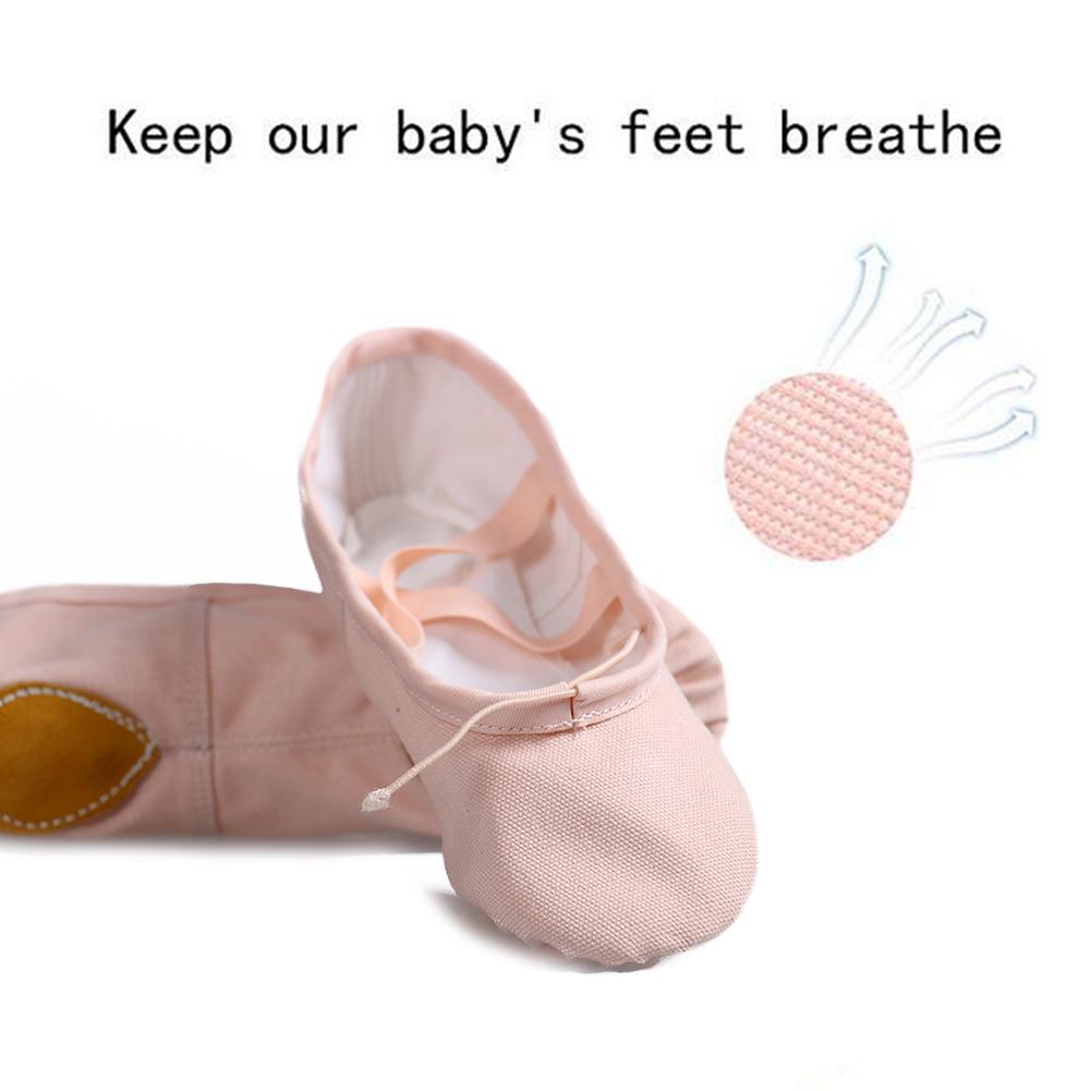 Girls Canvas Ballet Shoes/Ballet Slipper/Dance Shoe/Yoga Shoes Split Sole Flats