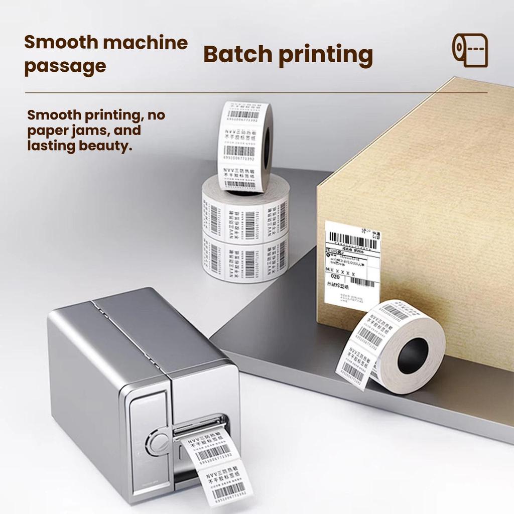 NVV 50mm*70mm*500 Sheets Triple-Protection Thermal Label Printing Paper Electronic Shipping Label  Self-Adhesive Cargo Material Barcode Paper