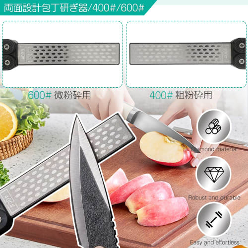 Folding Double-Sided Diamond Whetstone Set, Convenient Tool Sharpener for Resurfacing, Sharpening Knives, and Kitchen Scissors, Fan-Shaped and Folding