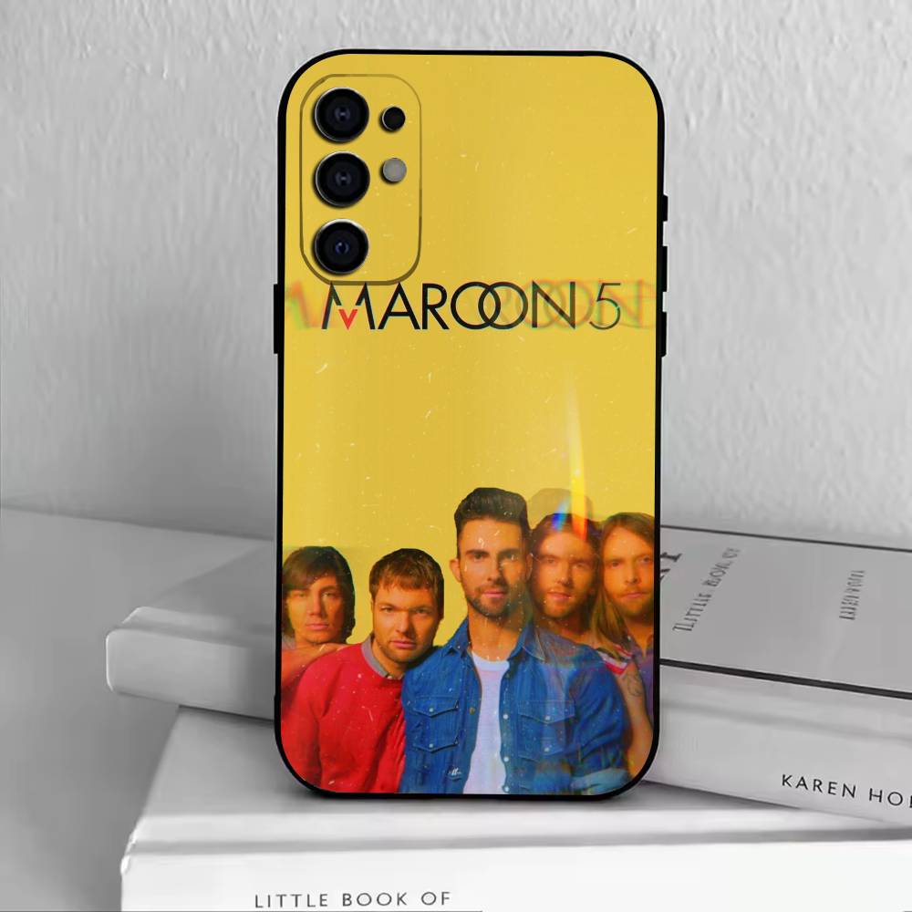 M-Maroon 5 Чехол для телефона для Samsung S25, S24, S21, S22, S23, S30, Ultra, S20, Plus, Fe, Lite, Note, 10, Черный чехол