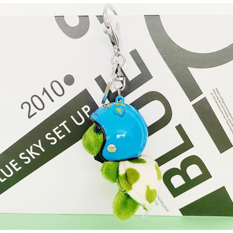 Turtle Island Cartoon Turtle Keychain: Plush Pendant & Bag Charm Doll