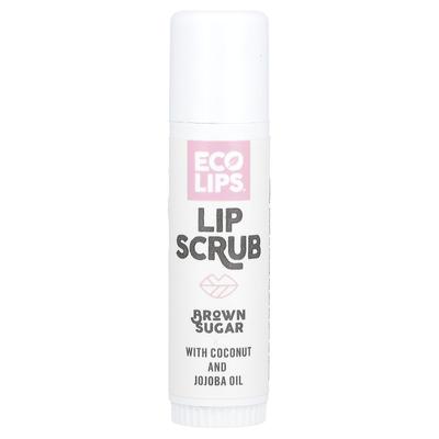 Eco Lips, Скраб для губ, Коричневый сахар, 0,56 унции (17 г)