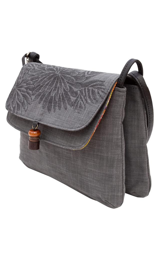 Shoulder Bag for Made In Bincho Charcoal Japanese Birthday Present for Decoration [crearekiki] Women, Crossbody, Lightweight, Japan, Ink, Dyed, Style,