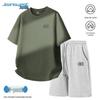 Мужской летний комплект из джинсов с коротким рукавом и шорт свободного кроя Jeanswest