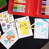 CRAYOLA - Color Sticker Case Pokémon Felt Pen Set Coloring Pages Stickers 45 Pieces Creative Gift Children Aged 5 Up 04-0785