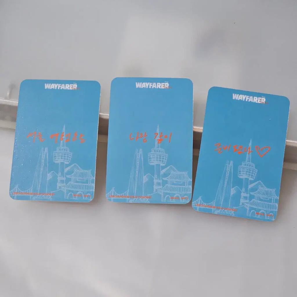 BTOB Lee Changsub Seoul Solo Concert Makkon Fan Club Fan Booth Bonus 3-Piece Set Used