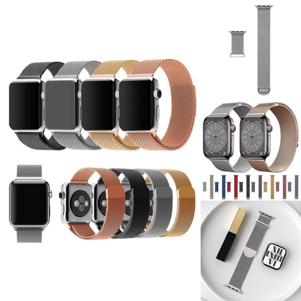 3D Магнитный Металлический Ремешок Для iWatch 38 мм 40 мм 41 мм С Бесшовной Магнитной Застежкой Для Офиса