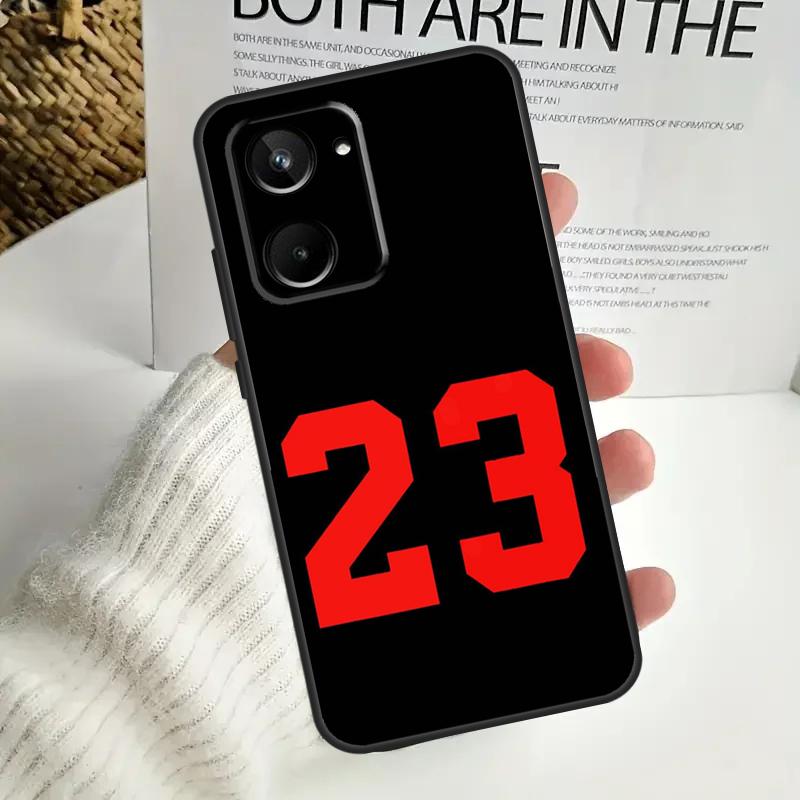 Basketball Number 23 For Realme GT Neo 5 GT5 9 10 11 12 Pro Plus C30 C31 C33 C35 C25s C21Y C51 C55 C67 C53 Case
