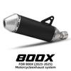 Для мотоцикла 800X модифицированная выхлопная система с глушителем из нержавеющей стали с DB-киллером для KOVE 800X/800X Rally