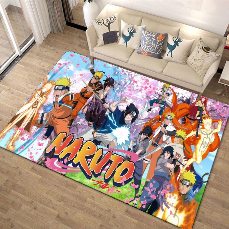 Anime Narutos Carpet Rug for Living Room Bedroom Home Sofa Decoration,Kids play Non-slip Floor Mat