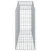 Vidaxl Kosze Gabionowe, 2 Szt, 200X50X100/120 Cm, Galwanizowane Żelazo