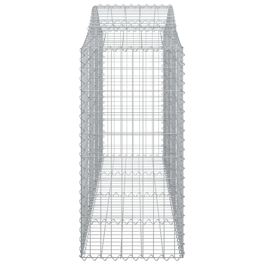 Vidaxl Kosze Gabionowe, 2 Szt, 200X50X100/120 Cm, Galwanizowane Żelazo