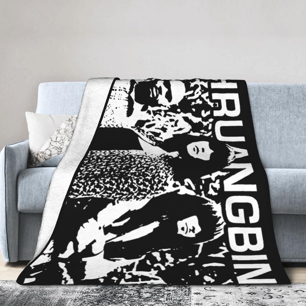 Khruangbin Abstract Mode Flannel Fashion Blanket Rock Band Funny Throw Fashion Blanket for Bedspreads 125*100cm Super Soft