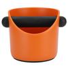 Knock Box Non-Slip Coffee Grounds Storage Container Waste Bin for Home Coffee Shop(Orange )