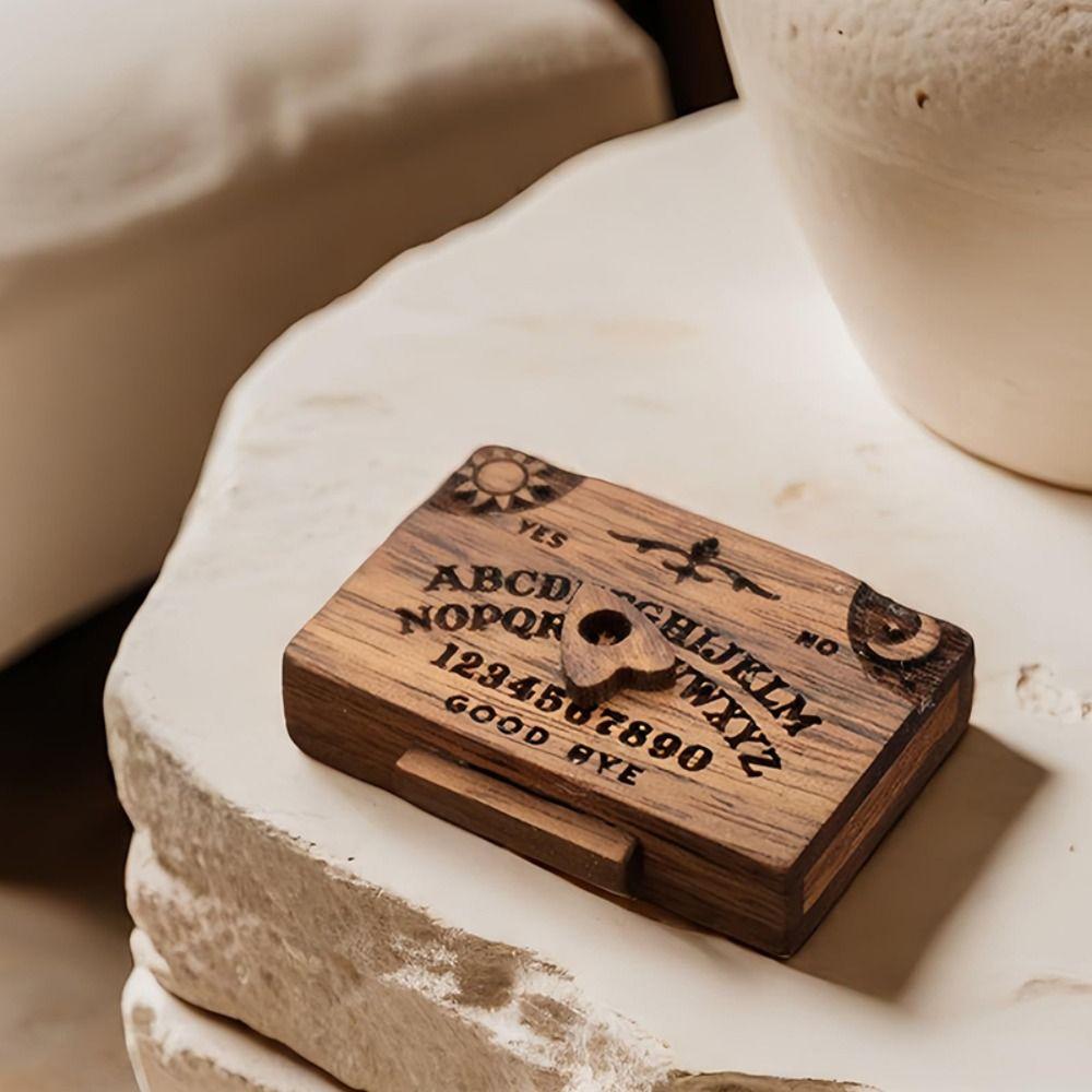 Handmade Wooden Miniatures Talking Spirit Board Emotional Love Drawer New Ouija Board with Drawer