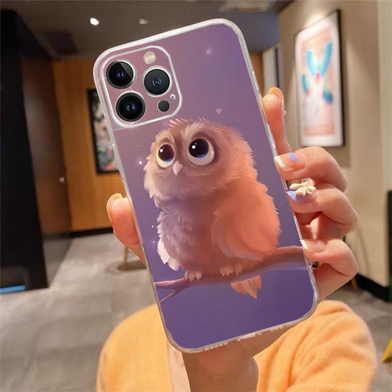 Phone Case For Iphone 14 13 12 11 Pro Max Xs Max Xr X 12mini 14 Plus Se Owl Case Funda Capa Cell