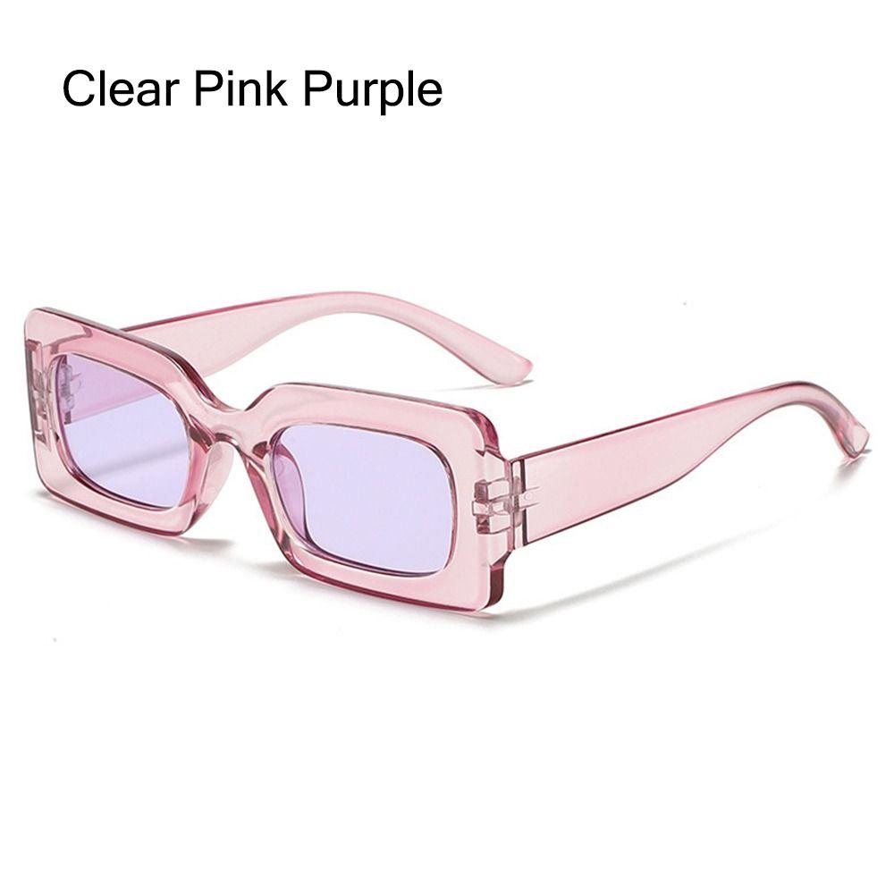 Retro Candy Color Y2K Sun Glasses Sunglasses for Women Men Vintage Shades Rectangle Sunglasses