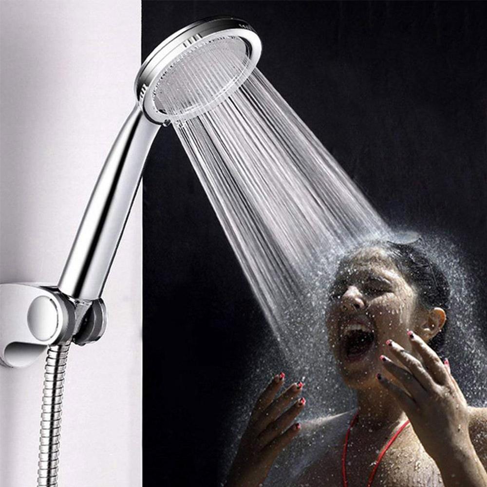 Handheld Shower Head Bathroom High Turbo Pressure Energy Water Saving Bath Showerhead ARI