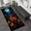 Хэллоуин Беговой коврик Замок Тыква Череп Ковер Кухня Противоскользящий Паутина Принтованные Коврики Для Гостиной Домашний Декор