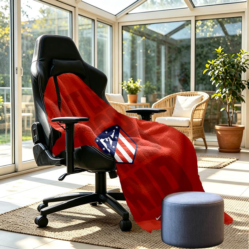 Atletico Madrid Print Blanket - Soft & Comfortable, for Bedroom, Travel, Sofa, Home Decoration - Birthday Christmas Gift for Friend