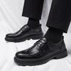 Men Brogue Leather Casual Shoes Luxury Brand Soft Mens Sneakers Breathable Mens Walking Wedding Shoes