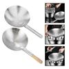 Spoon With Hook Stainless Steel Spoons Large Skimmer Slotted Suite Spoon Strainer Pasta Scoop Soup Cooking Home Ladle Metal S2n1