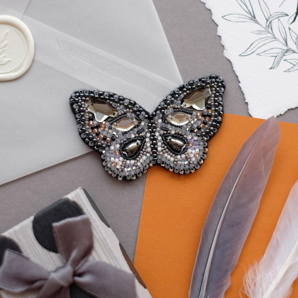 Набор для вышивки бисером украшения на натуральном художественном холсте Абрис Арт Butterfly