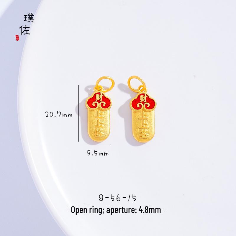 Подвеска в виде золотого песчаного дракона и феникса с кошачьим когтем для женщин