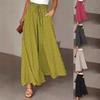 2024 Polka Dot Wide-Leg Culottes with Elastic Waist for Women - Spring/Summer Collection