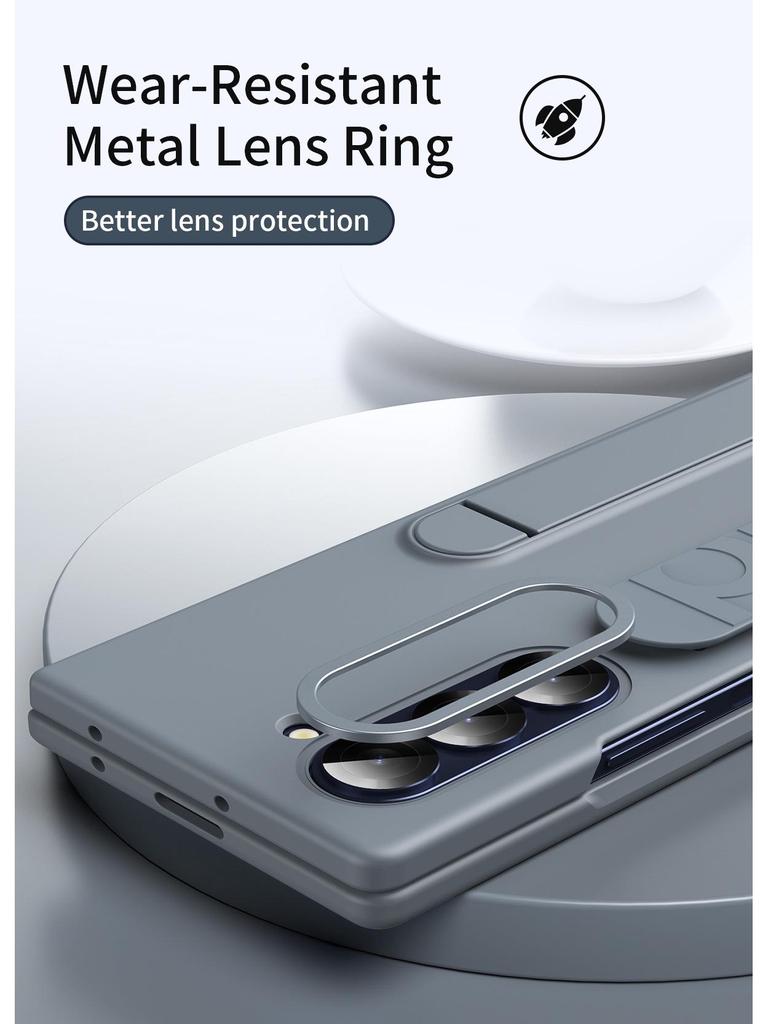 Чехол для Samsung Z Fold 7/6: Официальный стиль со встроенной подставкой, ремешком и защитой для Fold 5/4