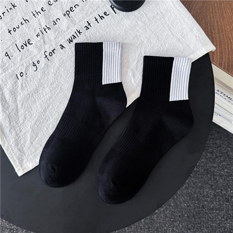 Носки спортивные до середины икры в стиле Cityboy с цветными блоками для мужчин и женщин