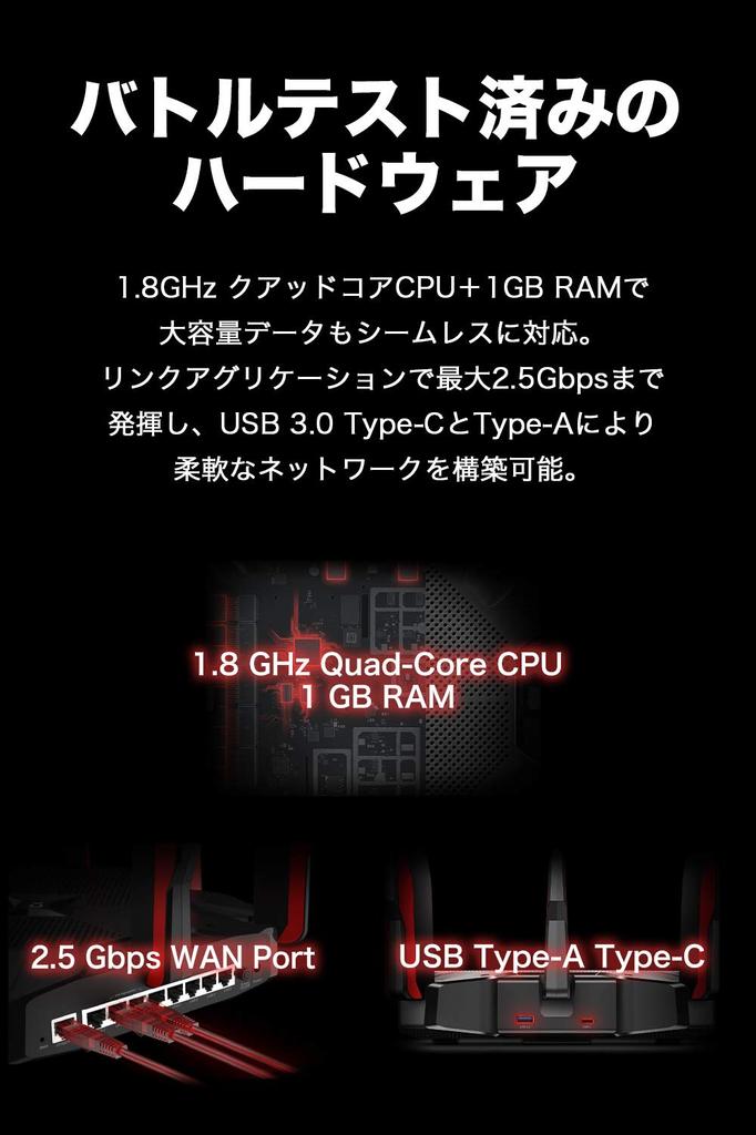 USB Connection WiFi Wireless LAN Router WiFi6 11AX 4804 4804 1148Mbps 3 Year Warranty Archer AX11000 TP-Link Tri-Band + + [iPhone11 Compatible]