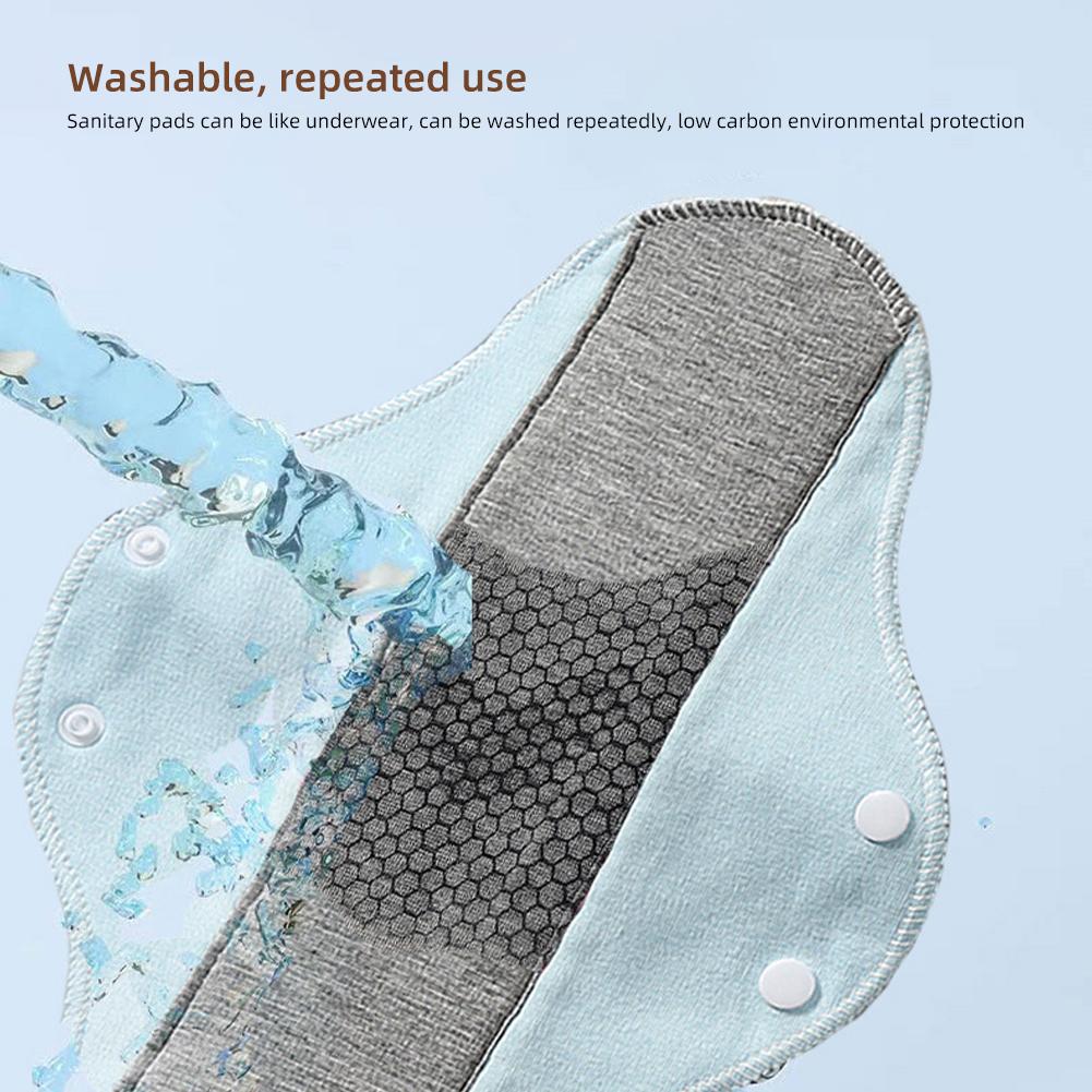 Adult Washable Cotton Pad Soft Comfortable Breathable Water Absorbing Anti-leakage Graphene Antibacterial Bacteriostatic Underpants Pad