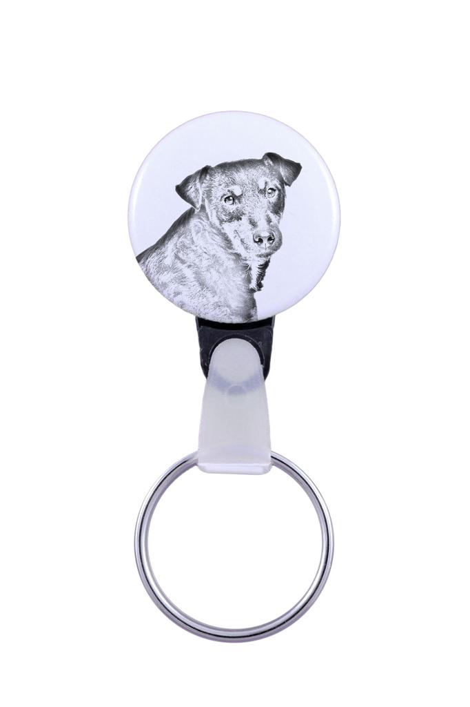 Jagdterrier - Keychain with a Dog Portrait, Pendant with the Brand's Own Art-Dog Graphics
