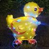 Square Shape Cartoon Animal Balloon With Wheels Luminous Balloon  Birthday Decoration