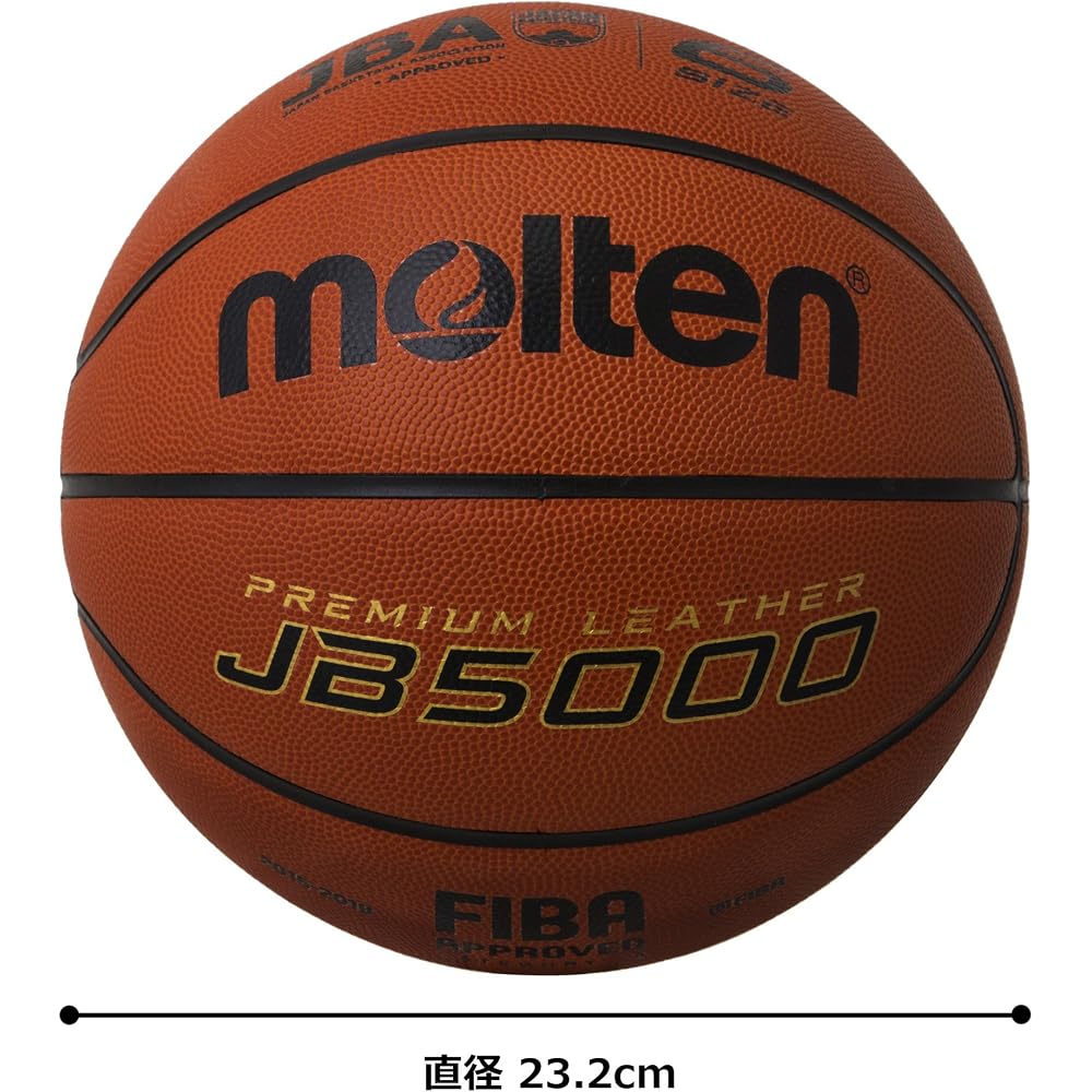 Molten JB5000 Basketball Size 6 Official Game Ball Durable Rubber Construction