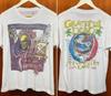 Ремейк футболки Grateful Dead 1992 года, базовый стиль, двусторонняя, белая, для мужчин, женщин, унисекс