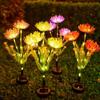 Solar Garden Lights Solar Flowers Lights with Glowing Flowers Stem Solar Lights Outdoor for Yard Garden Decoration Gift