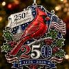 American 250th Anniversary Ornament Christmas American Christmas Ornament 1776-2026 Holiday Hanging Decor Hanging For Gift Wrap