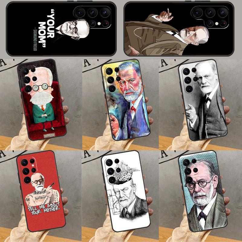 Sigmund Freud Phone Case For Samsung Galaxy S25 Ultra S23 S22 S21 Ultra S9 S10 S20 Plus S24 FE Funda Cover