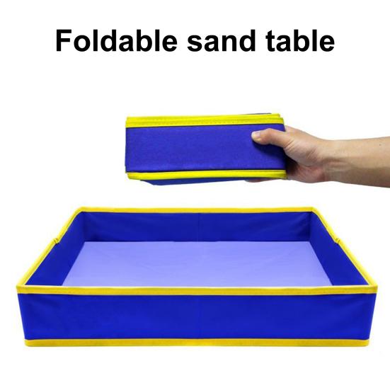 Складной тканевый поднос для песка, износостойкий, водонепроницаемый, портативный, поднос для хранения пляжных игрушек для детей, большая вместимость, тканевая песочница