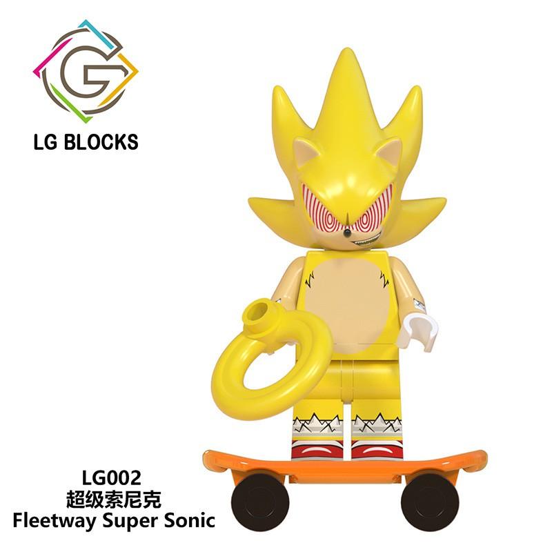Мини-фигурки Sonic, игрушки Super Sonic the Hedgehog Shadow Nakkururu, строительные блоки LG1001, минифигурки Lego